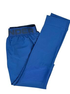 NWT Under Armour Vanish Woven Pants  Navy Blue Athleisure Sporty Chic  Size S